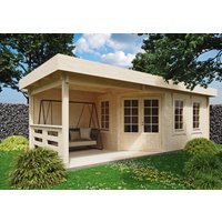 Fjordholz Holzgartenhaus Modell Nora 44 F Klassik | 8x4m