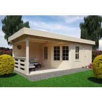 Fjordholz Holzgartenhaus Modell Nora 44 E Klassik | 8x4m