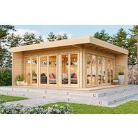 Fjordholz Gartenlounge Modell Mila 44 | 6x6m