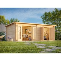 Fjordholz Pultdach Holzgartenhaus Modell Ezra 2P