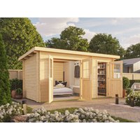 Fjordholz Pultdach Holzgartenhaus Modell Ezra 2H, Kief