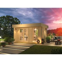 Fjordholz Holzgartenhaus mit Flachdach Modell Kubi Min