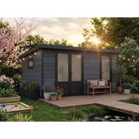 WPC Holzgartenhaus Modell Style DeLuxe 2-Raum 12,24 m²