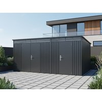 2-Raum Metall Gerätehaus Skylight Duo 12,96 m²