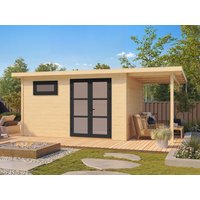Fjordholz Holzgartenhaus Modell Alu Line 28-E