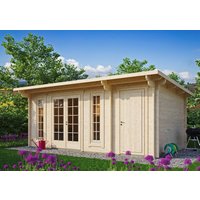 Fjordholz Holzgartenhaus Modell Jacob 44 B mit Abstell