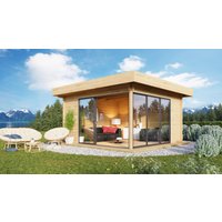 Fjordholz Holzgartenhaus Alu Concept 44 D