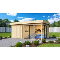 Fjordholz Holzgartenhaus Alu Concept 44 J