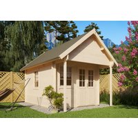 Satteldach Holzgartenhaus Modell Boden-2